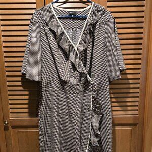 Polka Dot Ruffle Wrap Dress by Who What Wear